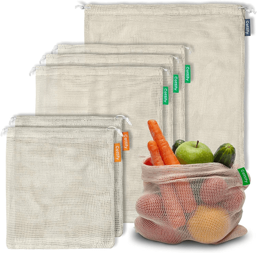 Organic Cotton Mesh Grocery Bags